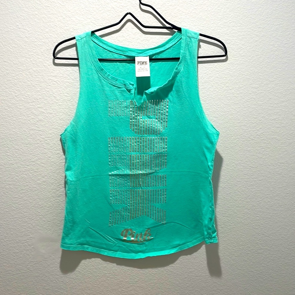 Pink V-Neck Tank Top